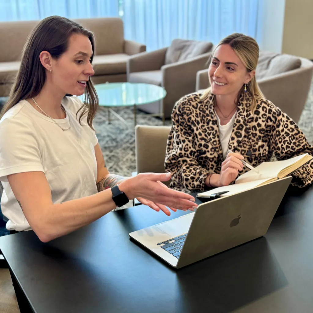 Vicky Savard, Project Manager, Speaking with client